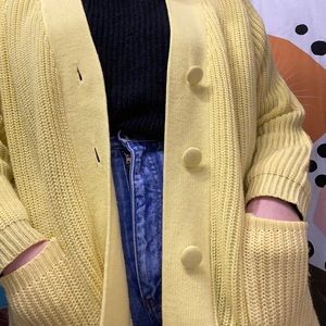 Yellow cardigan (vintage)